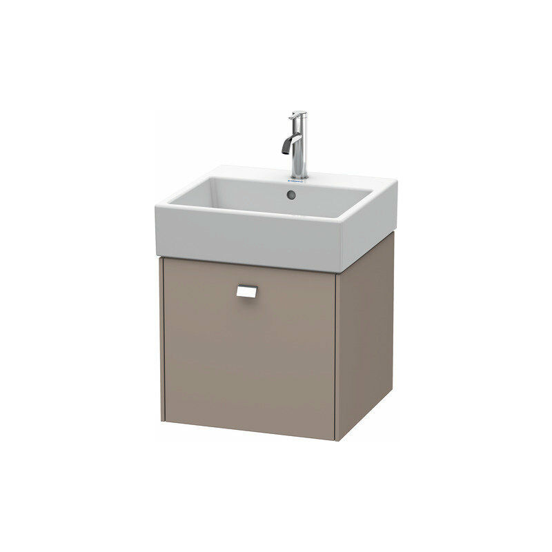 

Duravit Brioso Neceser de pared 48,4 x 45,9 cm, 1 extraíble, para lavabo Vero Air 235050, Color (frente/cuerpo): Diseño basalto mate, mango cromado