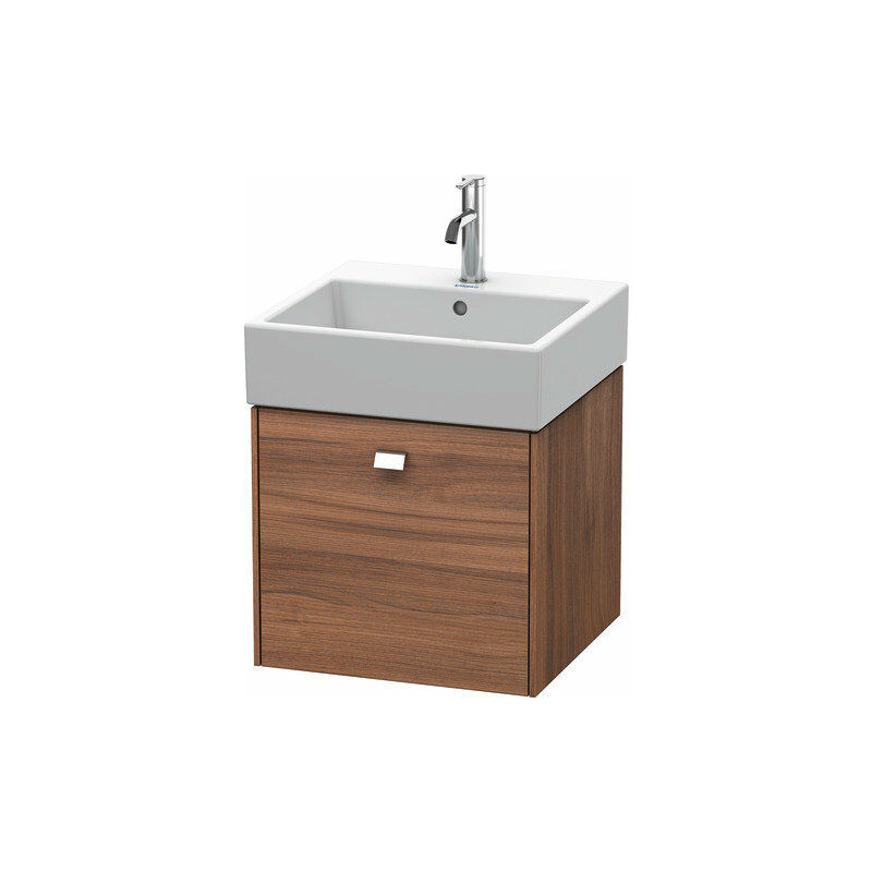 

Duravit Brioso Neceser de pared 48,4 x 45,9 cm, 1 extraíble, para lavabo Vero Air 235050, Color (frente/cuerpo): Nogal natural, mango cromado