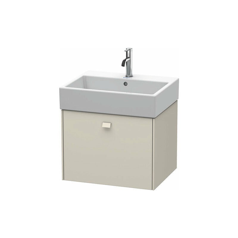 

Duravit Brioso Neceser de pared 58,4 x 45,9 cm, 1 extraíble, para lavabo Vero Air 235060, Color (frente/cuerpo): Taupe Mate Decor, Mango Taupe Mate