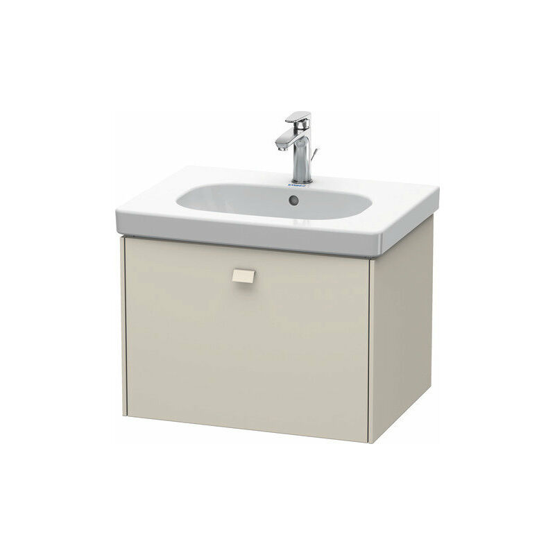 

Duravit Brioso Neceser de pared 62,0 x 46,9 cm, 1 cajón, para lavabo D-Código 034265, Color (frente/cuerpo): Taupe Mate Decor, Mango Taupe Mate