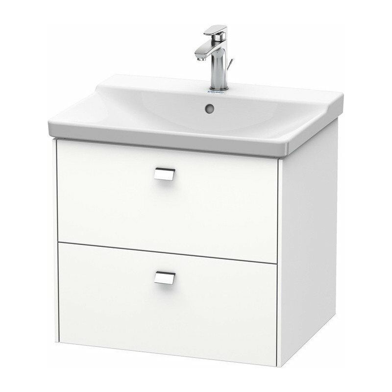 

Mueble bajo lavabo BRIOSO tirador cromado 561x620x479mm blanco mate