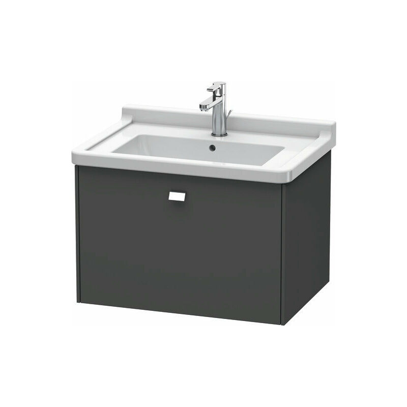 

Duravit Brioso Neceser de pared 67,0 x 46,9 cm, 1 extraíble, para lavabo Starck 3 030470, Color (frente/cuerpo): Diseño grafito mate, mango cromado