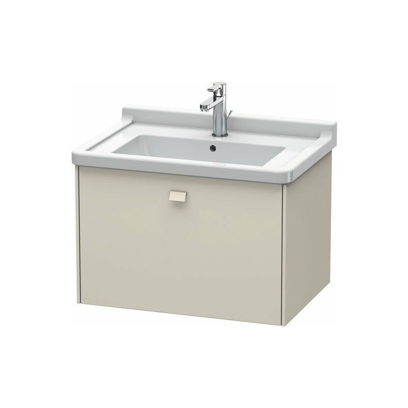

Duravit Brioso Neceser de pared 67,0 x 46,9 cm, 1 extraíble, para lavabo Starck 3 030470, Color (frente/cuerpo): Taupe Mate Decor, Mango Taupe Mate