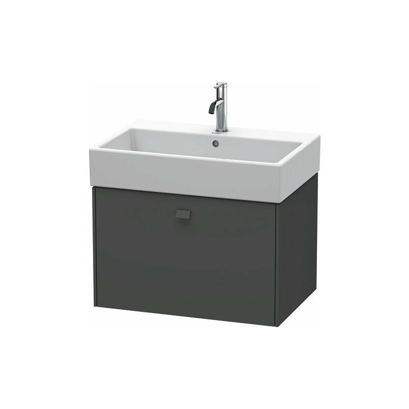 

Duravit Brioso Neceser de pared 68,4 x 45,9 cm, 1 extraíble, para lavabo Vero Air 235070, Color (frente/cuerpo): Grafito mate decorativo, mango