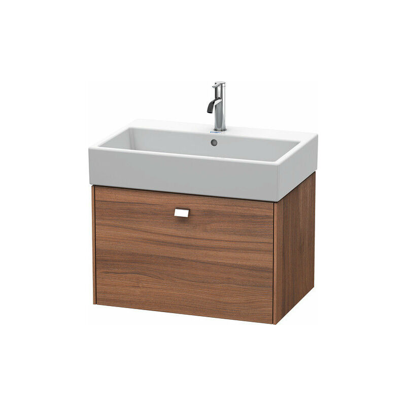 

Duravit Brioso Neceser de pared 68,4 x 45,9 cm, 1 extraíble, para lavabo Vero Air 235070, Color (frente/cuerpo): Nogal natural, mango cromado