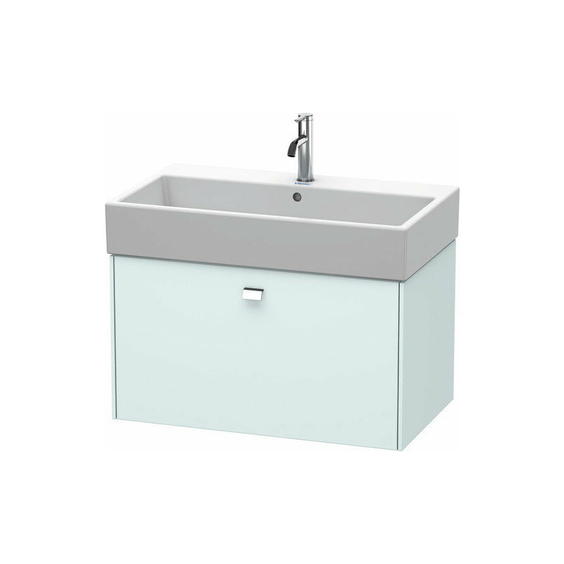 

Duravit Brioso Neceser de pared 78,4 x 45,9 cm, 1 extraíble, para lavabo Vero Air 235080, Color (frente/cuerpo): Decoración azul claro mate, mango