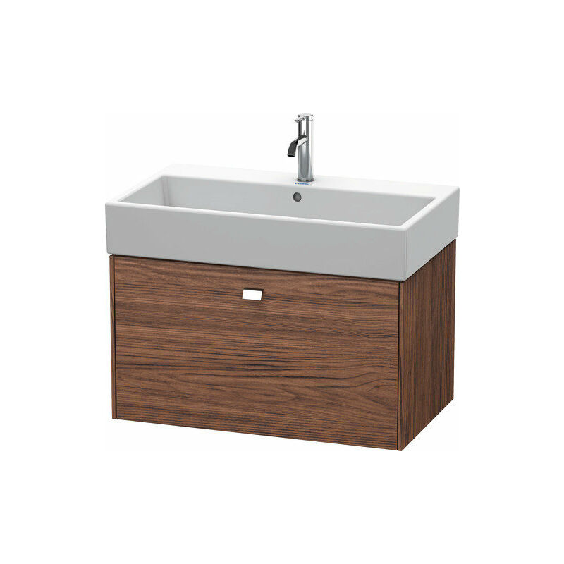 

Duravit Brioso Neceser de pared 78,4 x 45,9 cm, 1 extraíble, para lavabo Vero Air 235080, Color (frente/cuerpo): nogal oscuro, mango cromado