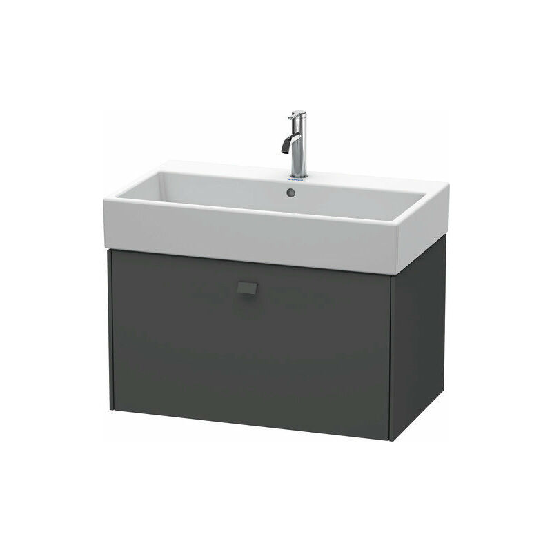 

Duravit Brioso Neceser de pared 78,4 x 45,9 cm, 1 extraíble, para lavabo Vero Air 235080, Color (frente/cuerpo): Grafito mate decorativo, mango