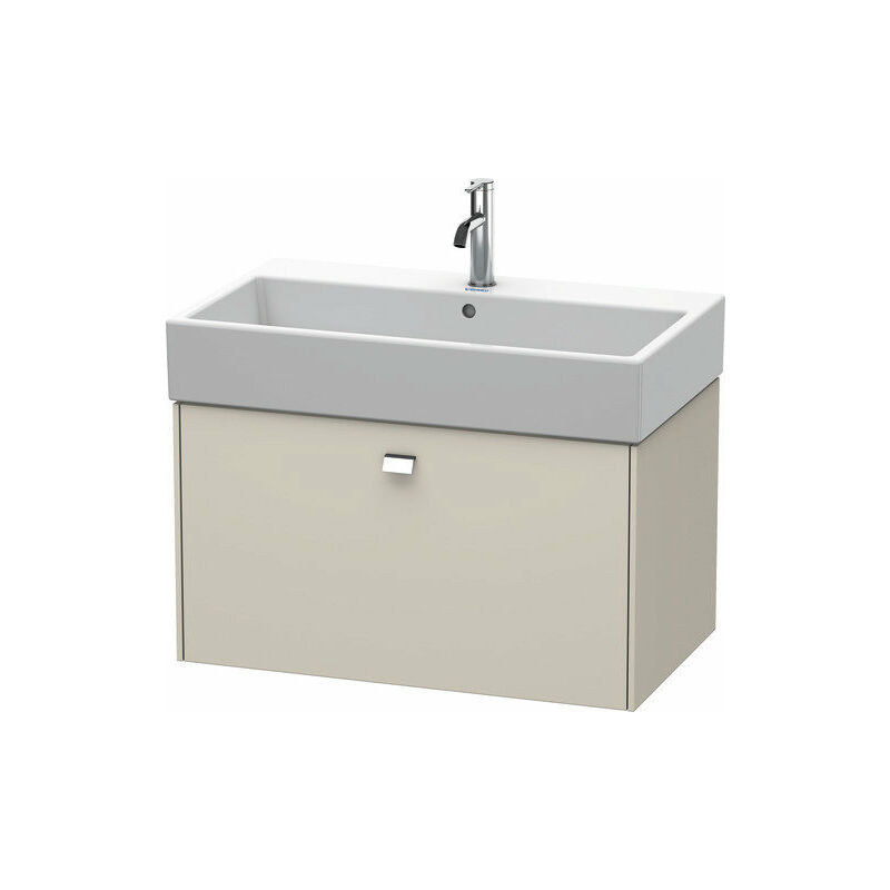 

Duravit Brioso Neceser de pared 78,4 x 45,9 cm, 1 extraíble, para lavabo Vero Air 235080, Color (frente/cuerpo): Decoración topo mate, mango cromado