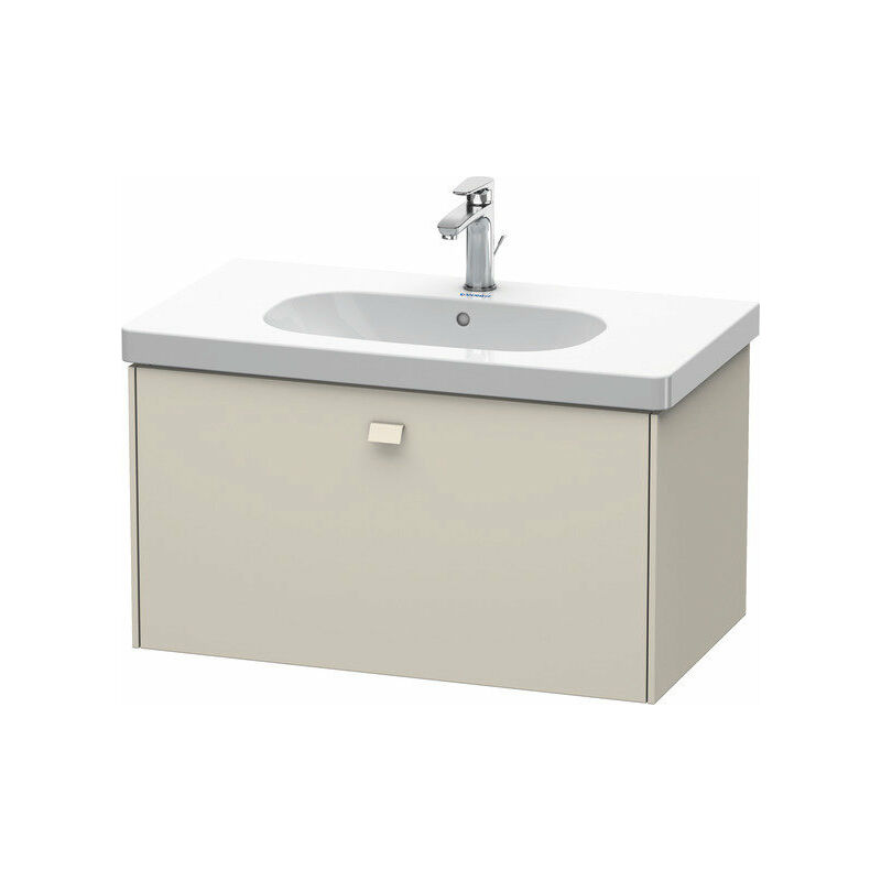 

Duravit Brioso Neceser de pared 82,0 x 46,9 cm, 1 cajón, para lavabo D-Código 034285, Color (frente/cuerpo): Taupe Mate Decor, Mango Taupe Mate