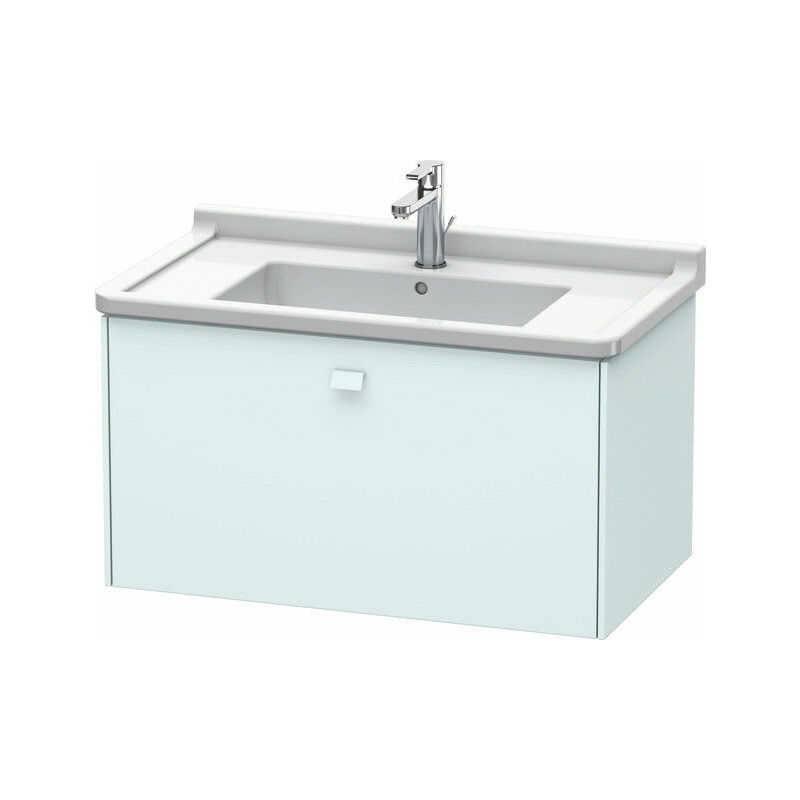 

Duravit Brioso Neceser de pared 82,0 x 46,9 cm, 1 extraíble, para lavabo Starck 3 030480, Color (frente/cuerpo): Azul claro Decoración mate, mango