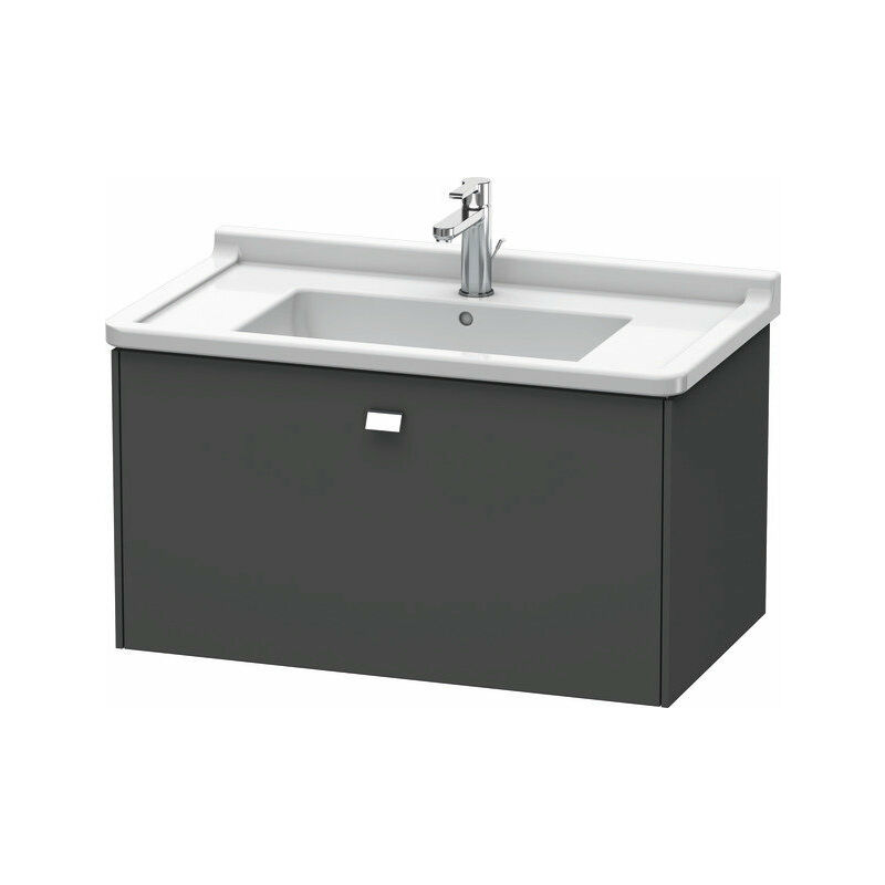 

Duravit Brioso Neceser de pared 82,0 x 46,9 cm, 1 extraíble, para lavabo Starck 3 030480, Color (frente/cuerpo): Diseño grafito mate, mango cromado