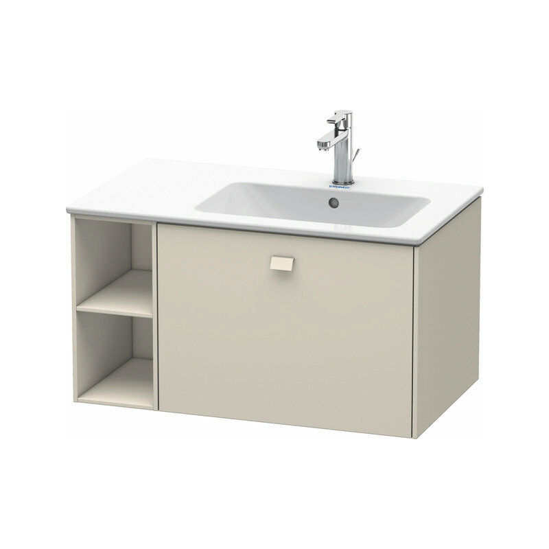 

Duravit Brioso Neceser de pared 82,0 x 47,9 cm, 1 extraíble, estantería lateral, lavabo a la derecha, para lavabo ME by Starck 234683, Color