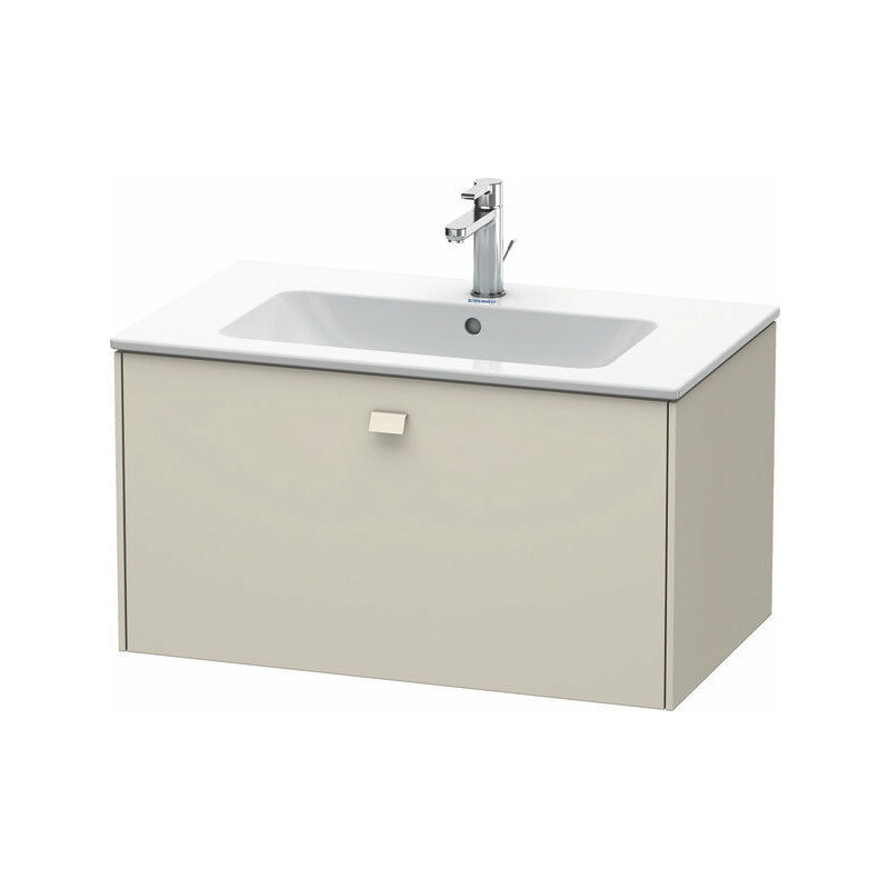 

Duravit Brioso Neceser de pared 82,0 x 47,9 cm, 1 extraíble, para lavabo ME by Starck 233683, Color (frente/cuerpo): Taupe Mate Decor, Mango Taupe