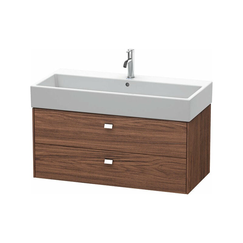 

Duravit Brioso Neceser de pared 98,4 x 45,9 cm, 2 cajones, con sifón y delantal, para lavabo Vero Air 235010, Color (frente/cuerpo): nogal oscuro,