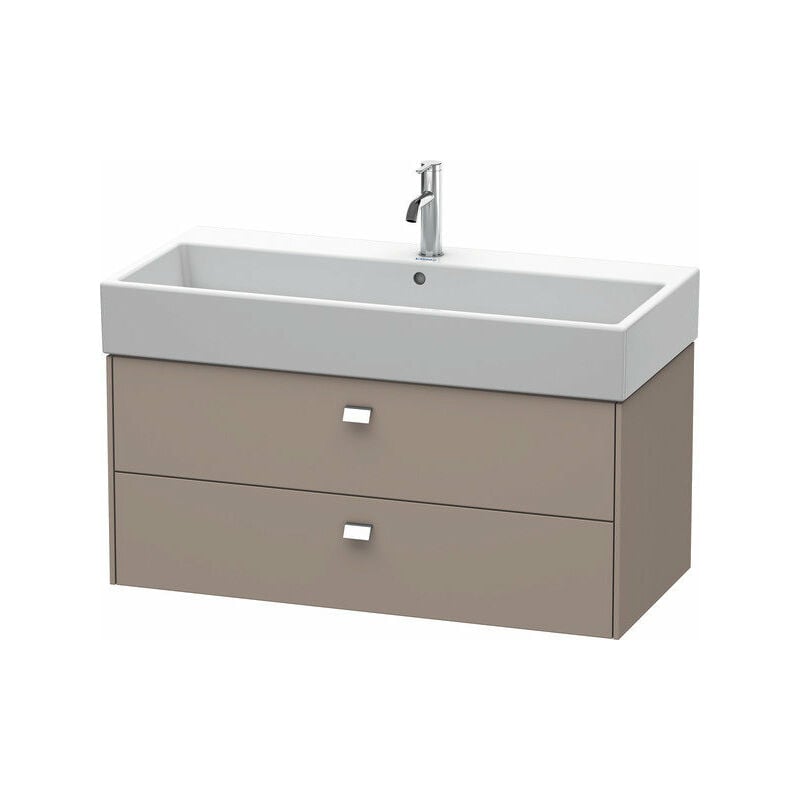 

Duravit Brioso Neceser de pared 98,4 x 45,9 cm, 2 cajones, con sifón y delantal, para lavabo Vero Air 235010, Color (frente/cuerpo): Diseño basalto