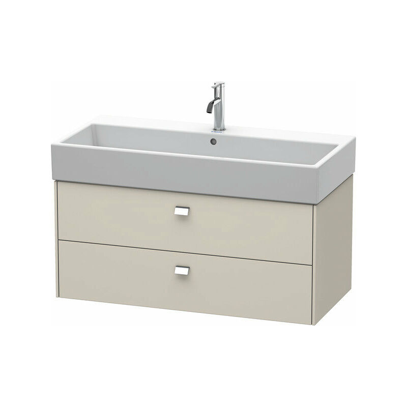 

Duravit Brioso Neceser de pared 98,4 x 45,9 cm, 2 cajones, con sifón y delantal, para lavabo Vero Air 235010, Color (frente/cuerpo): Decoración topo