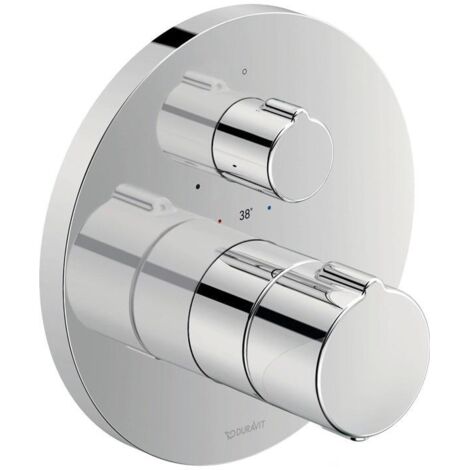 Duravit C.1 Brausethermostat Unterputz, runde Rosette, 1