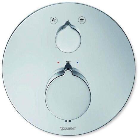 Duravit C.1 Brausethermostat Unterputz, runde Rosette, 2