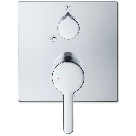 Duravit C.1 Einhebel- Wannenmischer Unterputz, eckige Rosette,