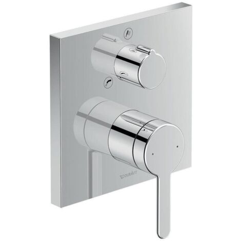 Duravit C.1 Einhebel- Wannenmischer Unterputz, eckige Rosette,
