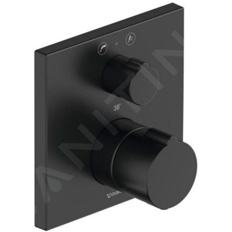 Duravit C.1 thermostat de baignoire encastré, rosace carrée, avec