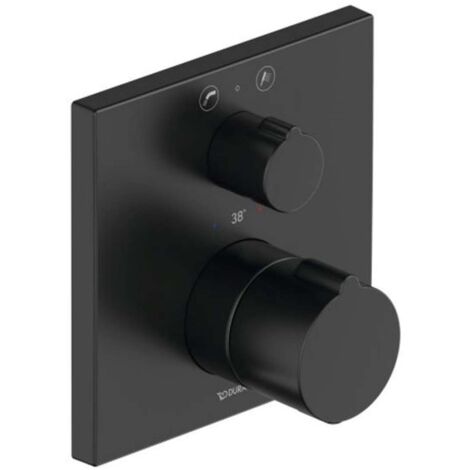 Duravit C.1 thermostat de baignoire encastré, rosace carrée, avec