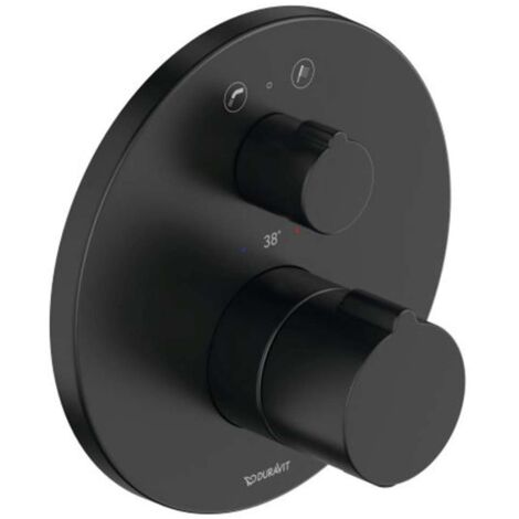 Duravit C.1 thermostat de baignoire encastré, rosace ronde, avec