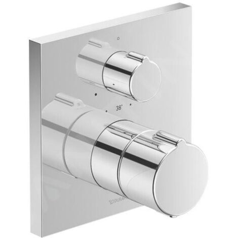 Duravit C.1 Thermostat de douche encastré, rosette carrée, 1