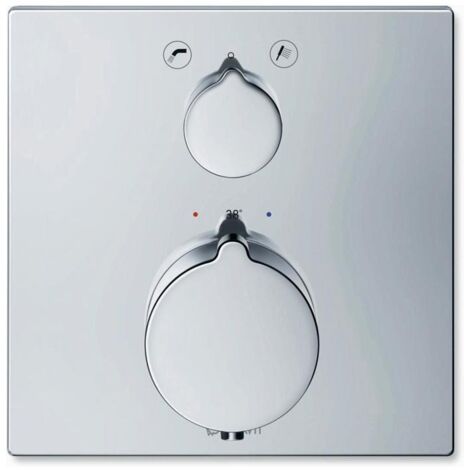 Duravit C.1 Wannenthermostat Unterputz, eckige Rosette, mit Ab-