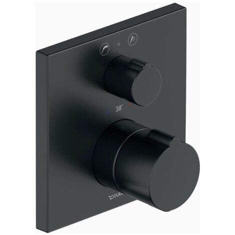 Duravit C.1 Wannenthermostat Unterputz, eckige Rosette, mit Ab-