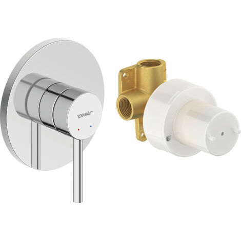 Duravit Circle - Mitigeur de douche encastré, avec corps d’encastrement, chrome CE4210007010