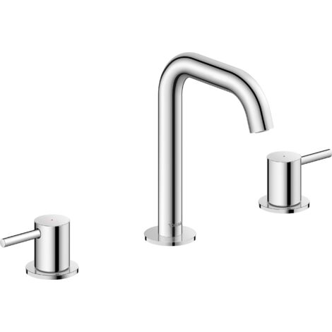 Duravit Circle, robinetterie de lavabo à 3 trous, saillie 140 mm,