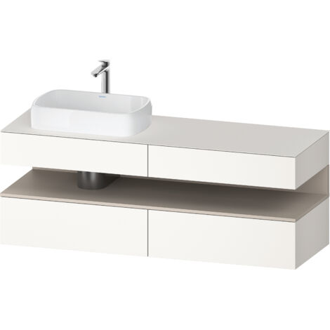 Duravit Collection One Meuble sous-vasque sur console, 2 tiroirs,
