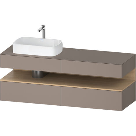 Duravit Collection One Meuble sous-vasque sur console, 2 tiroirs,