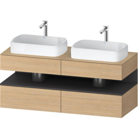 Duravit Collection One Meuble sous-vasque sur console, 2 tiroirs,