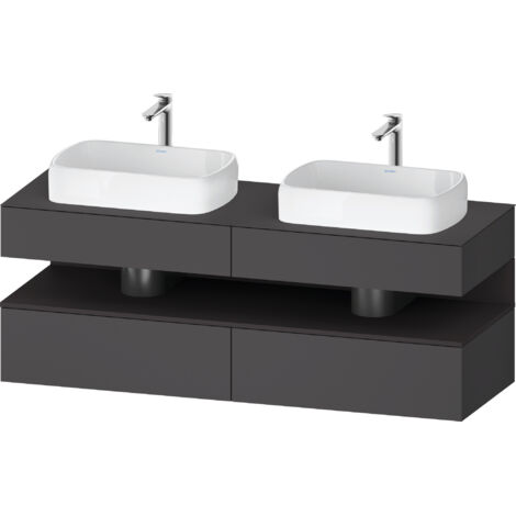 Duravit Collection One Meuble sous-vasque sur console, 2 tiroirs,