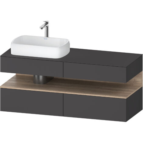 Duravit Collection One Meuble sous-vasque sur console, 2 tiroirs,
