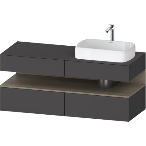 Duravit Collection One Meuble sous-vasque sur console, 2 tiroirs,