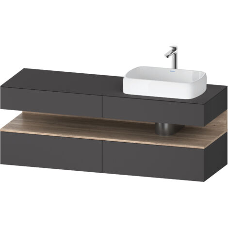 Duravit Collection One Meuble sous-vasque sur console, 2 tiroirs,