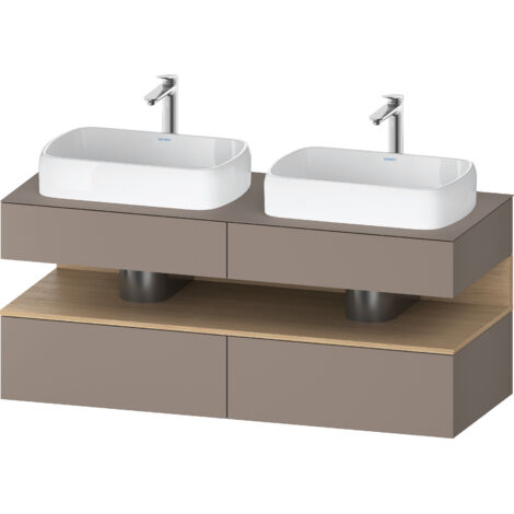 Duravit Collection One Meuble sous-vasque sur console, 2 tiroirs,