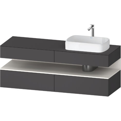 Duravit Collection One Meuble sous-vasque sur console, 2 tiroirs,