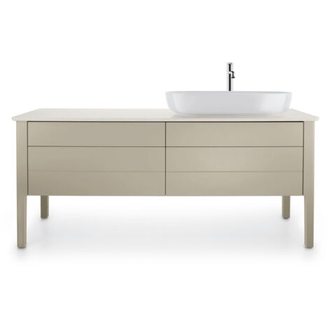 Duravit Console Luv en quartz, largeur 1783mm, pour meuble