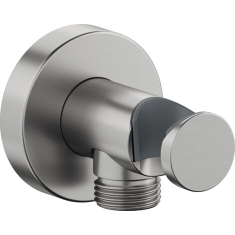 Duravit coude de raccordement mural, rosace ronde, 55x102mm,