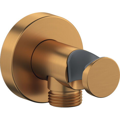 Duravit coude de raccordement mural, rosace ronde, 55x102mm,