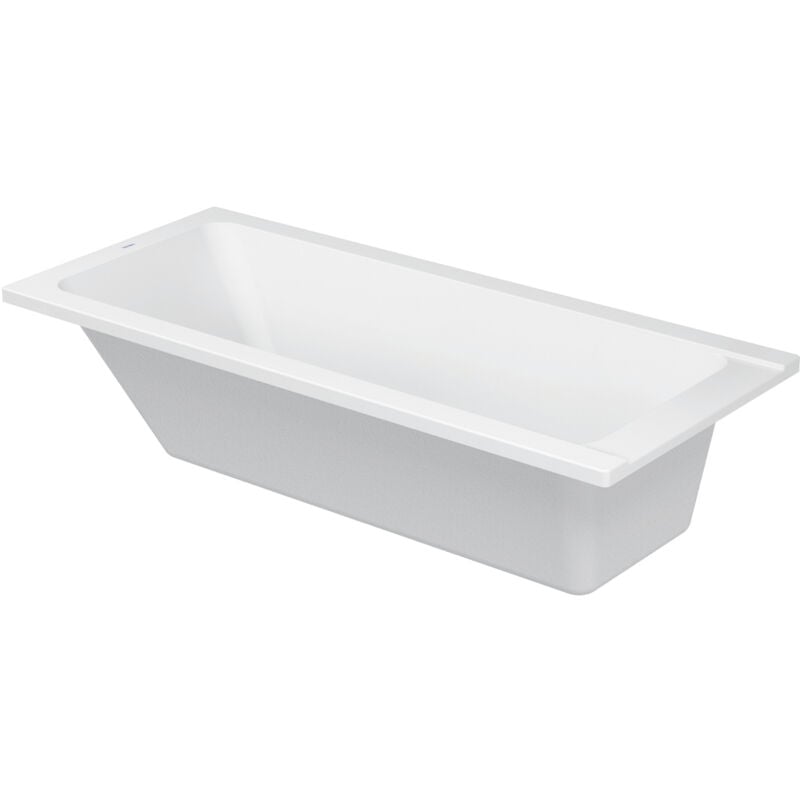 Duravit - Baignoire D-Code rectangulaire 1700x750 mm, avec un dossier, en Acrylique sanitaire, blanc