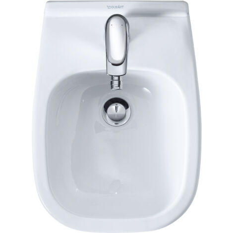 Duravit D-Code bidé mural Compact, con orificio para grifo, con