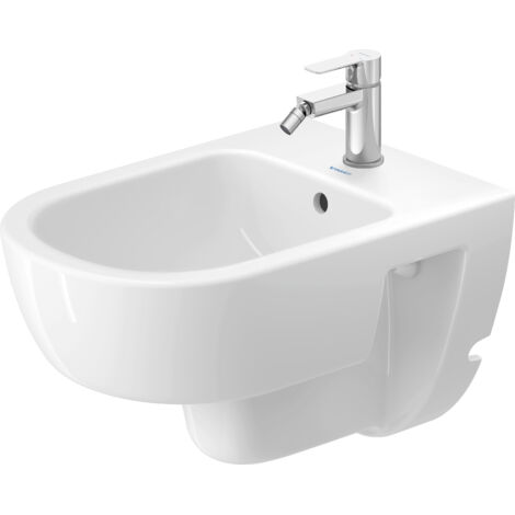 Duravit D-Code bidet mural, avec trou pour robinetterie, avec