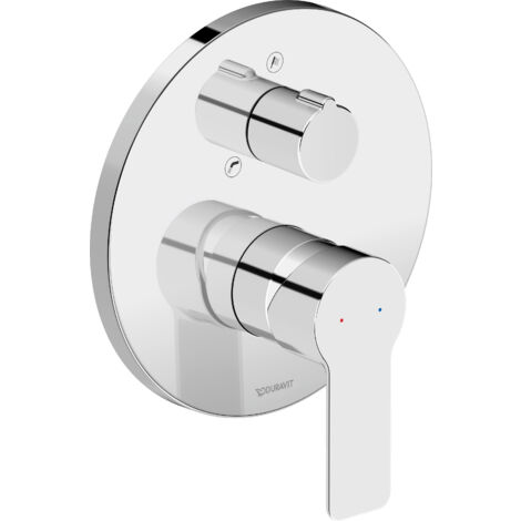 Duravit D-Code Einhebel-Wannenmischer Unterputz Chrom Hochglanz,