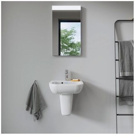 Duravit D-Code Halbsäule aus Keramik 213x215x280mm, Weiß Hochglanz, wandhängend, für 70545